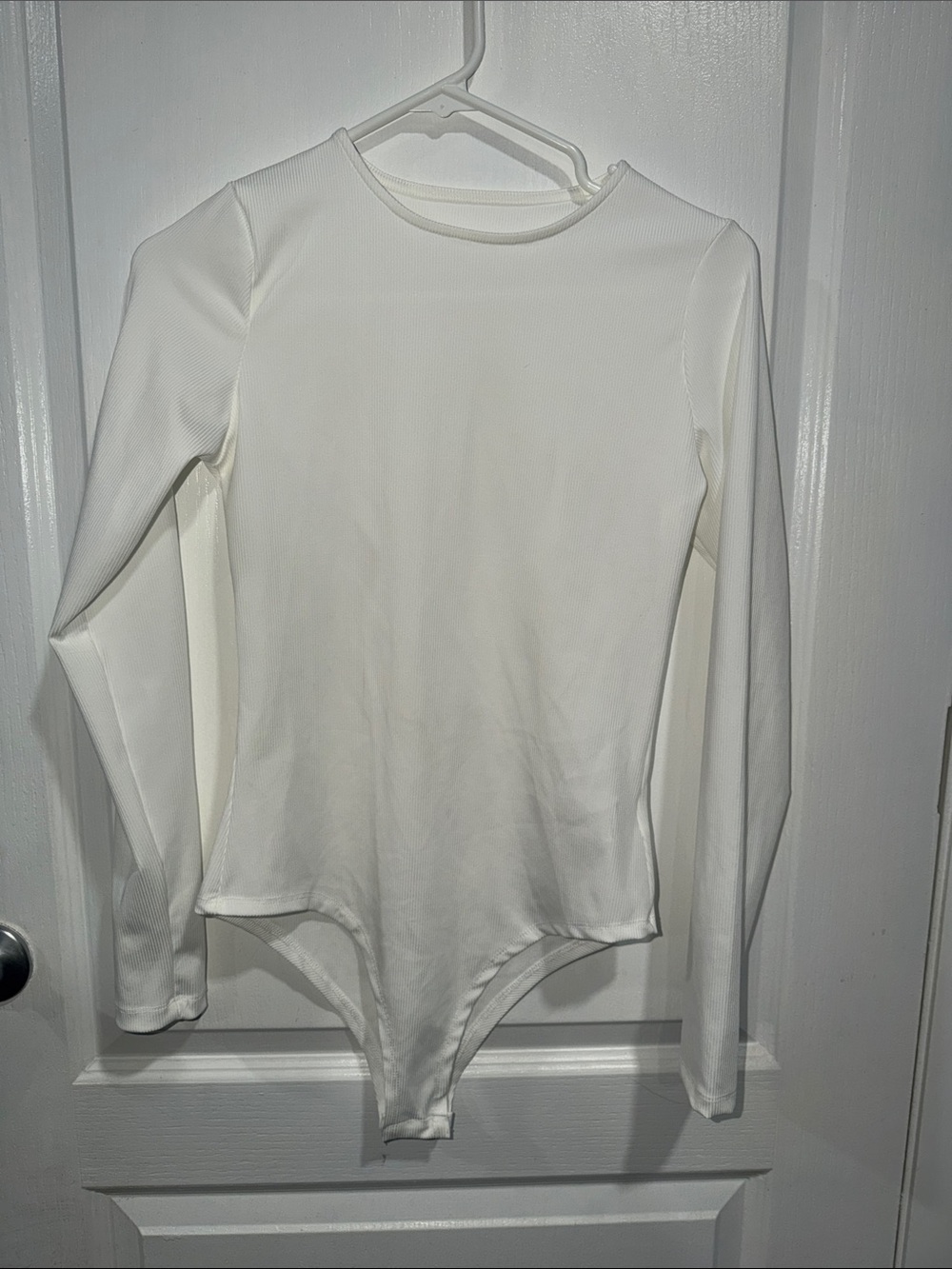 Classic White Long-Sleeve Bodysuit